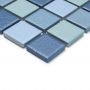 Mosaik Square antislip mix blå keramik 33x30,2 cm 