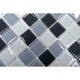 Mosaik Timeless krystal grå mix 32,7 x 30,2 cm