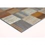 Mosaik Square selvklæbende metal mix træ 30,5 x 30,5 cm
