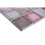 Mosaik square crystal mix farve 300X300X8 mm
