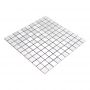 Mosaik Square Alu selvklæbende vinyl sølv 29x29 cm
