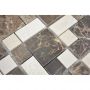 Mosaik Combi Stone brun/creme 30,5x30,5 cm