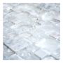 Mosaik Combi krystal/sten hvid 30,5 x 30,5 cm