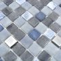 Mosaik Lope Nero glas/sten sort mix 30 x 30 cm
