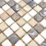 Mosaik Castanao natursten beige/hvid mix 30,5 x 30,5 cm