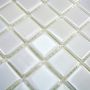 Mosaik Eco genanvendt glas hvid glans 31,5 x 31,5 cm