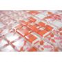 Mosaik Retro krystal røddesign 30 x 30 cm