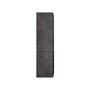 Allibert højskab Marny m/vasketøjskurv mørk beton H156 cm 