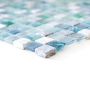 Mosaik Avantgarde glas/natursten grønblå mix 29,5x29,5 cm