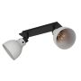 Eglo spotlampe Matlock grå/sort 2xE27 L52 cm