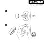 Wagner dørstopper t/væg rustfri stål Ø38 mm