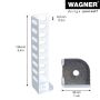 Wagner møbelben ST0113 galvaniseret stål 120 mm