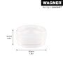 Wagner dørstopper transparent Ø45x23,5 mm