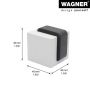 Wagner dørstopper grå 40x45x45mm