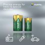 Batteri D HR20 3000 mAh genopladelige 2 stk - Varta