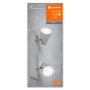 Ledvance spotlampe 2X4,3W grå