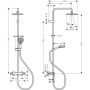 Hansgrohe Vernis Blend Showerpipe 200 1jet m/termostat mat sort