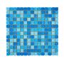 Mosaikflise Pool lyseblå mix 32,7 x 30,5 cm