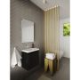 Allibert badmøbelsæt Porto Pack m/vask og spejl højglans sort 40 cm