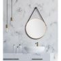 DSK Design spejl silver COIFFEUR GOLD 37x500mm