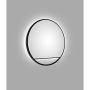 DSK Design LED spejl silver COSMOS sort 32x600mm