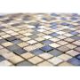 Mosaik Quadrat glas og natursten grå mix 30,5x30,5 cm