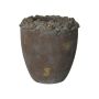 Lauvring urtepotte Caia cement brun Ø19,5x20 cm
