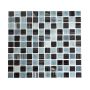 Mosaik glas mix grå 32,7 x 30,2 cm
