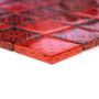 Mosaik Square glas rød 30x30 cm
