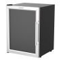 Cozze køleskab m/stålramme og glasfront 47x49x63,8 cm