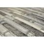 Mosaik Interlock krystal/stål mix grå 29,8 x 30,4 cm