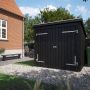 Plus redskabsrum cykelskur Nordic 1 modul dobbeltdør 5 m² inkl. tagpap/alulister/stolpefødder