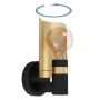 Eglo væglampe Hayes guld/sort E27 H22 cm