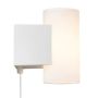 Nordlux LED-væglampe Mona hvid/opal 3-trins dæmpbar H16 cm