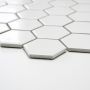 Mosaik Hexagon hvid blank 32,5x28,1 cm