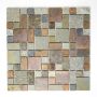 Mosaik Combination kobber/sten brun 30x30 cm