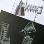 Halo Design væglampe Vintage  sort/oljeret valnød