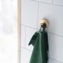 Smedbo håndklædekrog Home børstet messing Ø4,8 cm