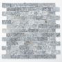 Mosaik Brick nero marmor 3D grå 30,5x29 cm