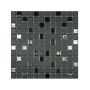 Mosaik Kiss 23 sort selvklæbende 30x30 cm