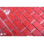 Mosaik Artificial kvarts komposit rød 30 x 30 cm