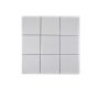 Mosaik Square Uni porcelæn hvid blank 29,8 x 29,8 cm
