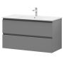 Camargue badmøbelsæt Leva grå 100 cm