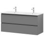 Camargue badmøbelsæt Leva grå D 120 cm