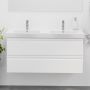 Camargue badmøbelsæt dobbeltvask modern hvid 120 cm