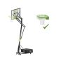 Exit basketballpagplade Galaxy på ramme m/hjul inkl. dunkekurv grøn/sort 
