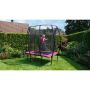 Exit firkantet trampolin Silhouette pink 214x153 cm inkl. sikkerhedsnet