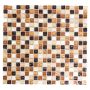 Mosaik glas/natursten beige/brun mix 30,5 x 32,5 cm
