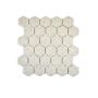 Mosaik Salt Hexagon porcelæn uglaseret sand 27,1 x 28,1 cm