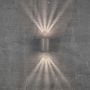 Nordlux LED væglampe Canto 2 grå 2x6 W 10,4 cm